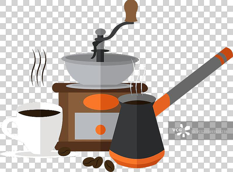 白色背景上的咖啡饮品图标图片素材