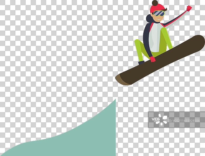 单板滑雪男子图标图片素材