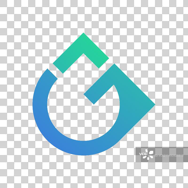 首字母G水滴图标logo模板图片素材