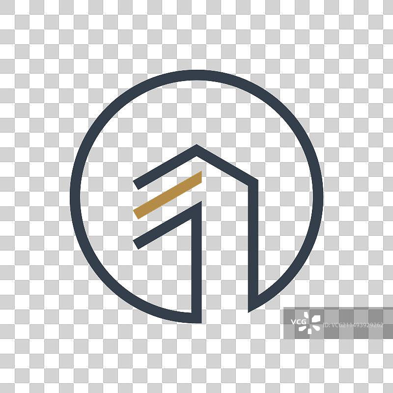 简约线条房地产Logo图片素材