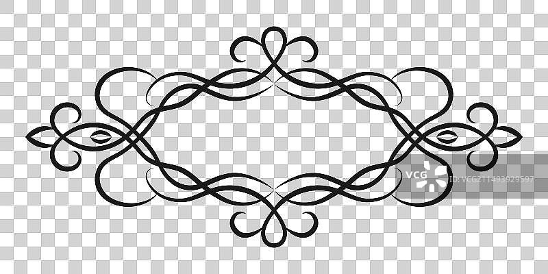 维多利亚风格的复古相框图片素材