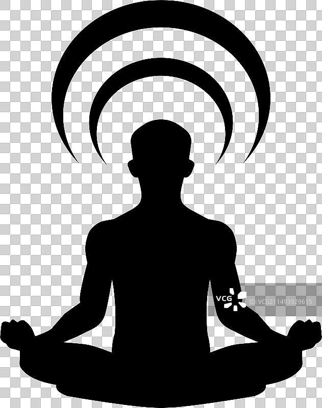 冥想男人图标图片素材