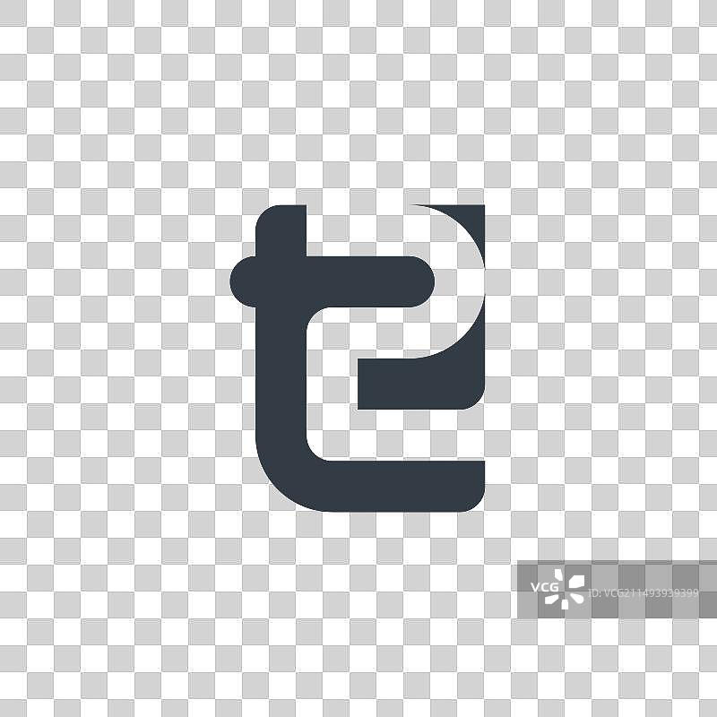 T2 - 字母T的Logo设计元素或图标图片素材