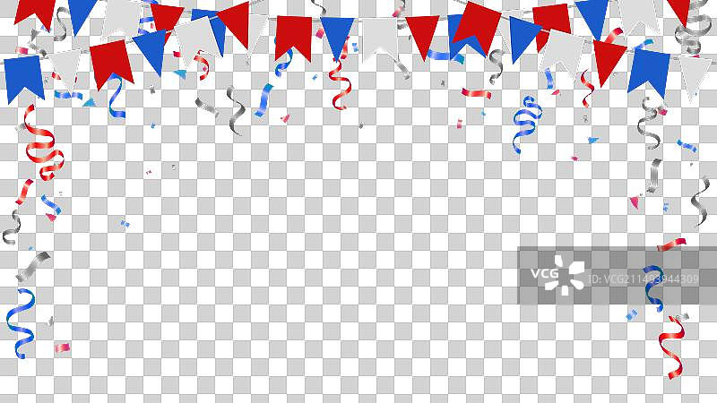 节日彩旗纸质吊旗相框图片素材