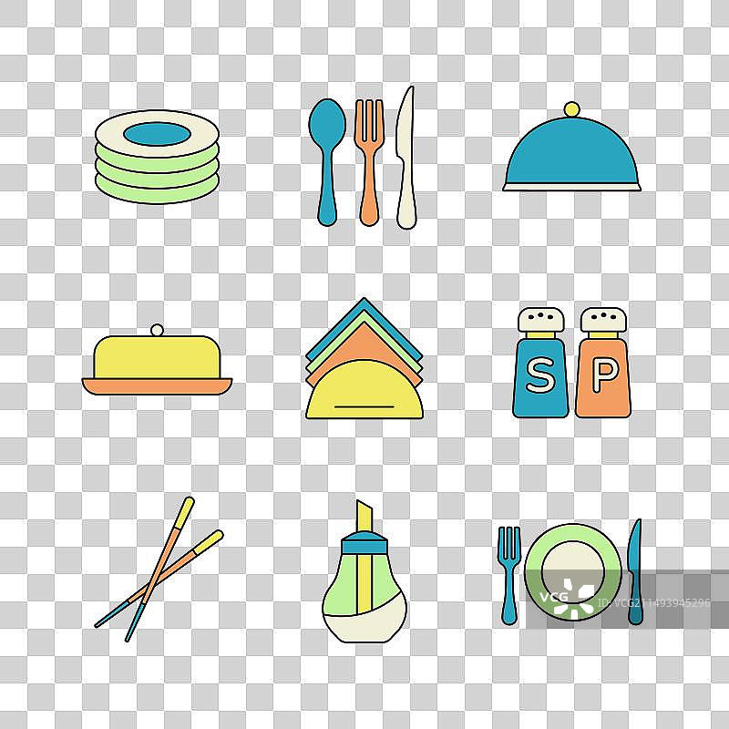 餐厅美食服务标志图标图片素材