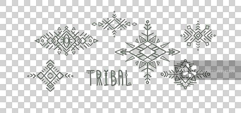 部落风格logo模板图片素材