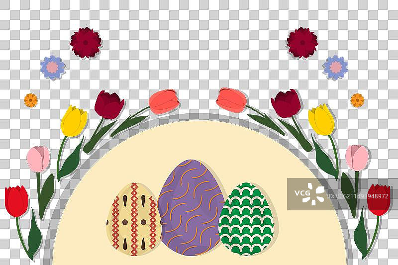 复活节主题庆祝活动与彩蛋图片素材