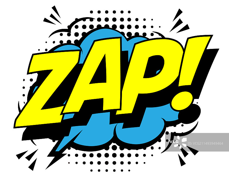 大胆的波普艺术风格的Zap图片素材