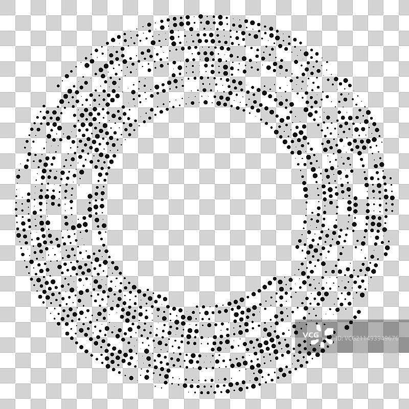 圆形半色调点状背景图片素材
