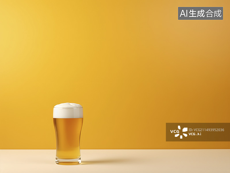 【AI数字艺术】啤酒广告背景图片素材
