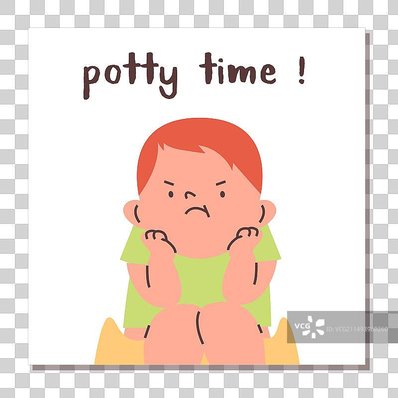 卡通趣味便盆时光海报图片素材