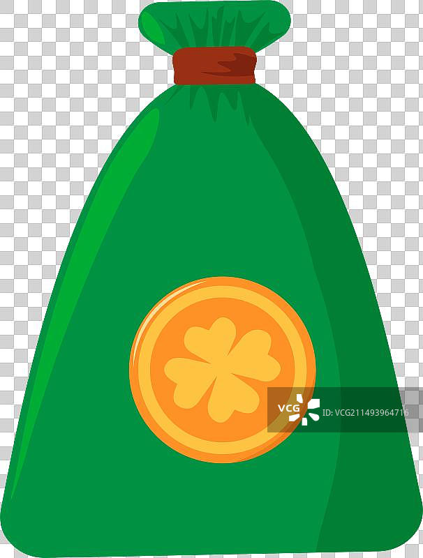 装满金币的小妖精袋子图标图片素材