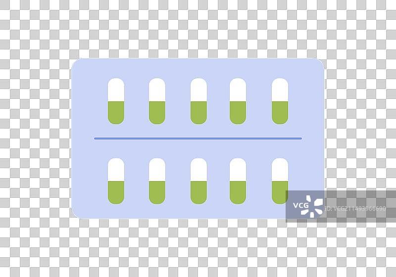 白绿胶囊医疗药品包装图片素材