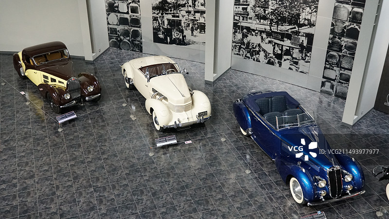 日本丰田汽车博物馆馆藏老爷车 历史经典车型图片素材