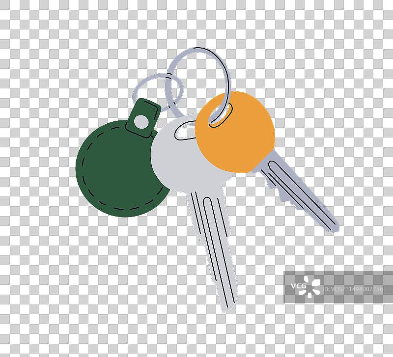 金属钥匙圈链图片素材