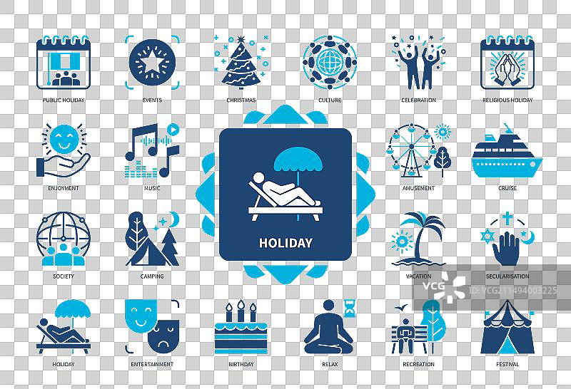 节日实体图标集图片素材