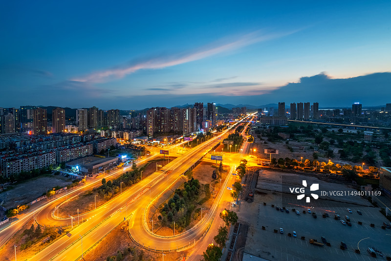 黄石市城市夜景图片素材
