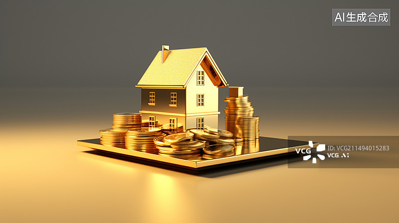 【AI数字艺术】金融投资相关概念图图片素材