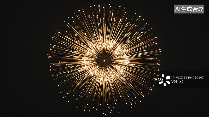 【AI数字艺术】科技风格主视觉海报——绽放的荧光棒图片素材