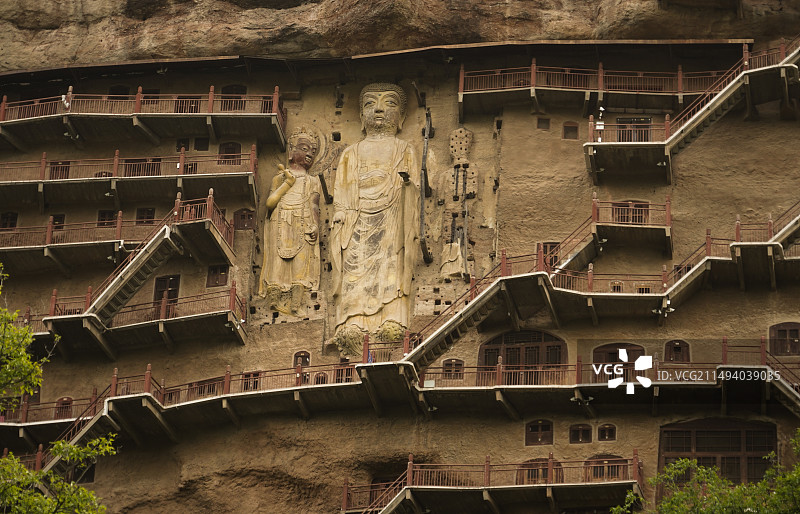 天水麦积山石窟图片素材