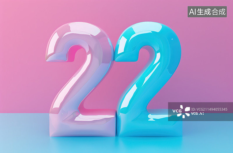 【AI数字艺术】粉红色背景下的字母特写镜头图片素材