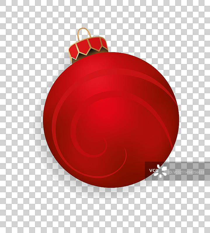 红色3D圣诞球图片素材
