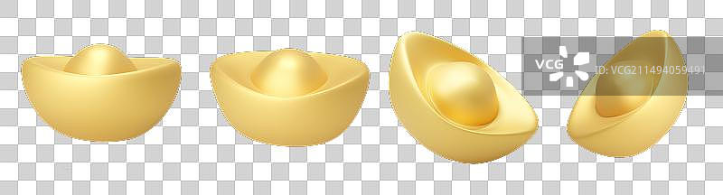 一个中国金元宝图片素材