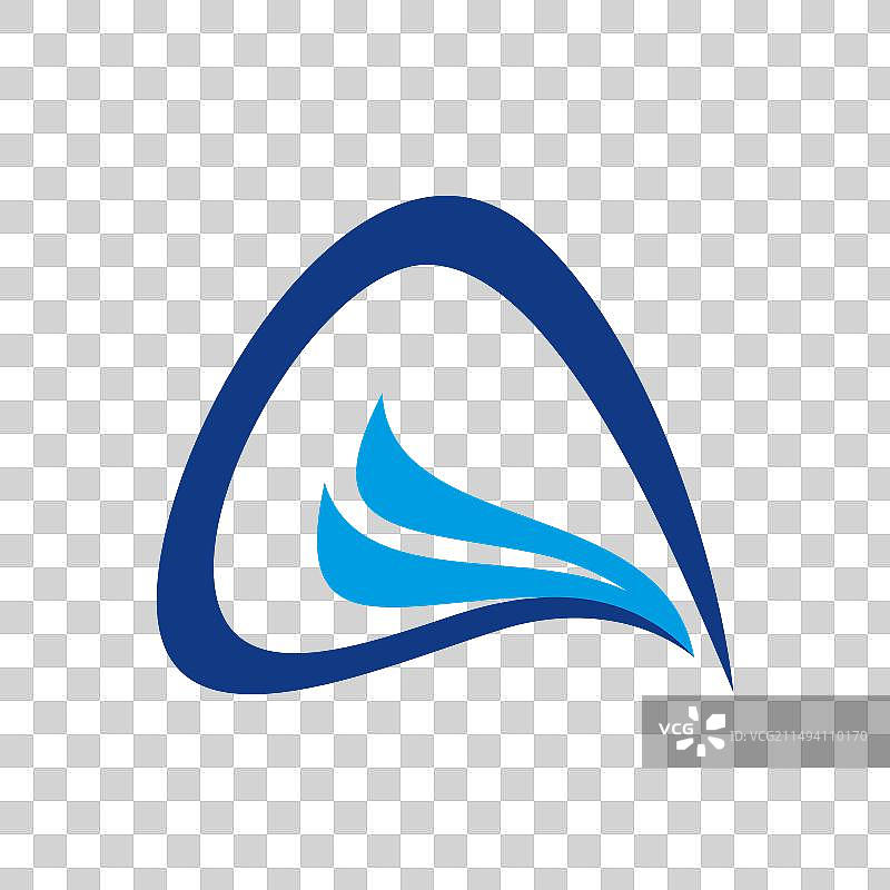 三角形波浪标志图片素材