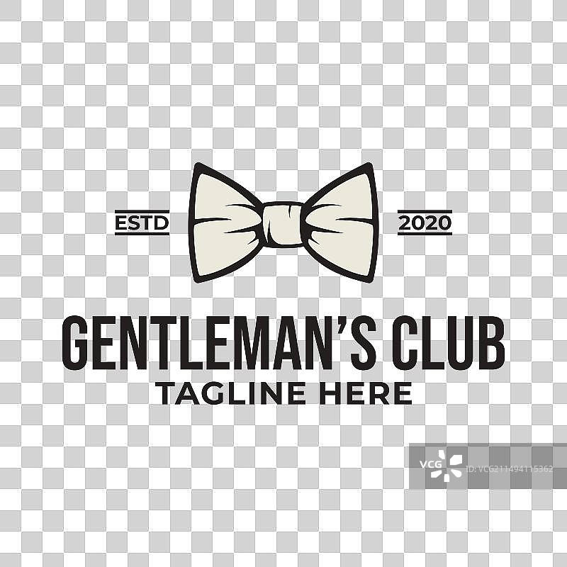 复古绅士俱乐部标签标志图片素材