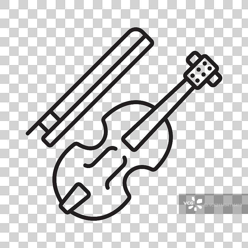 小提琴图标图片素材