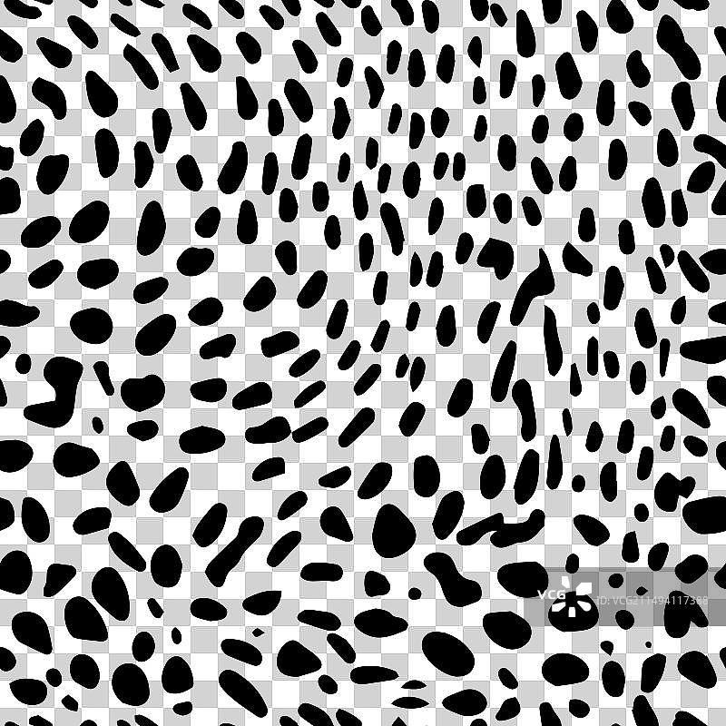 手绘豹纹无缝图案图片素材