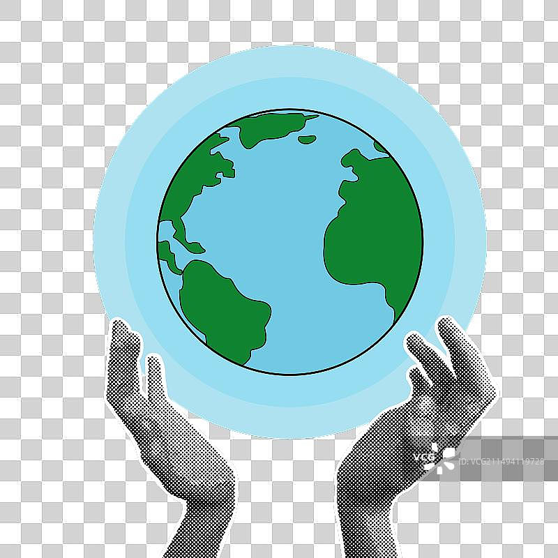 世界环境日现代拼贴模板图片素材