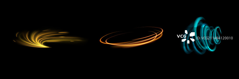 光轨波浪火焰路径痕迹线和效果图片素材