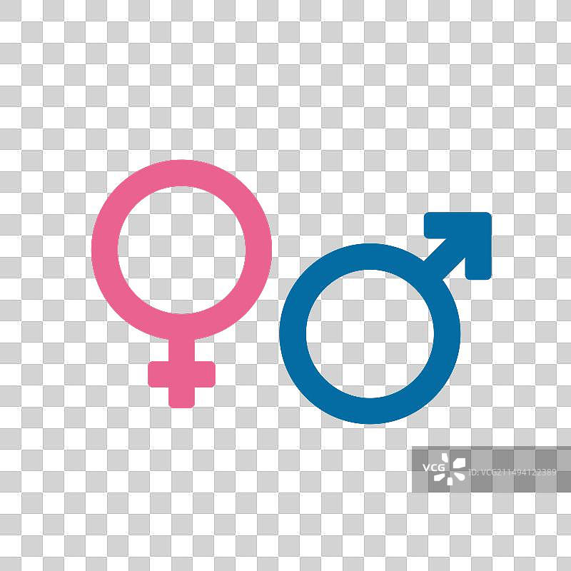 性别符号：男女图标图片素材