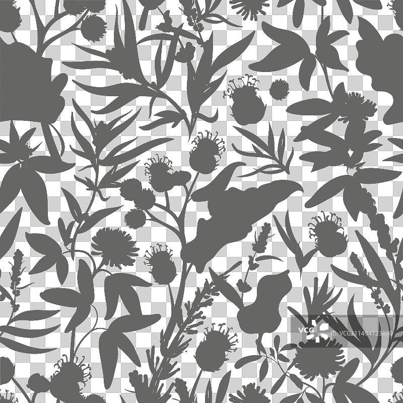 无缝花卉图案图片素材