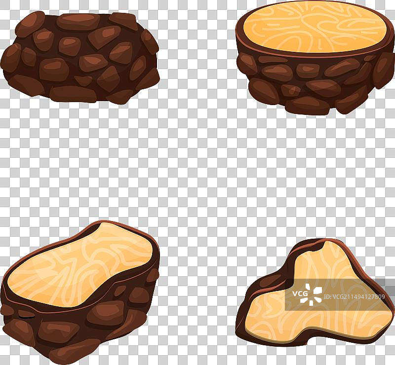 卡通美味黑松露图标图片素材