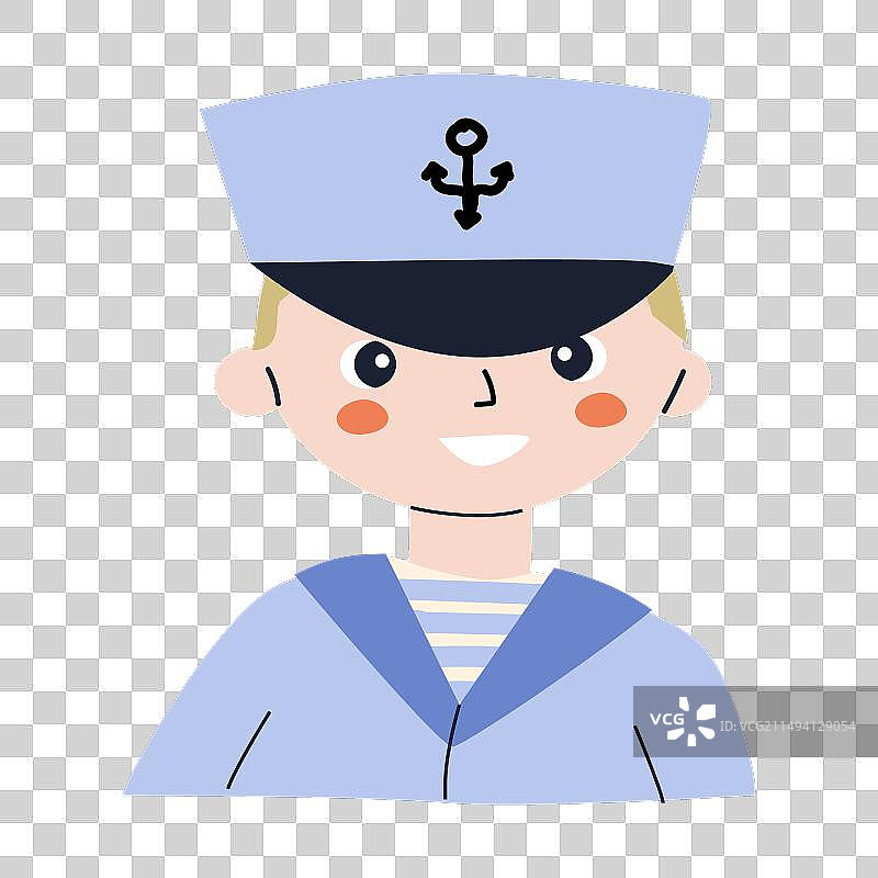 微笑的可爱小男孩角色图片素材