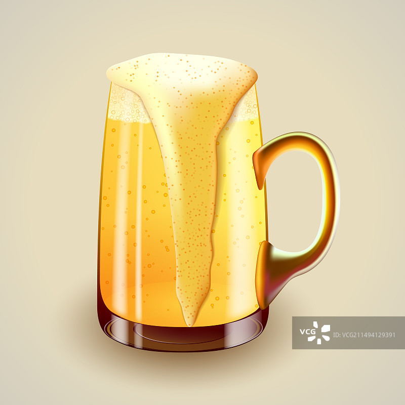 一杯淡啤酒图片素材