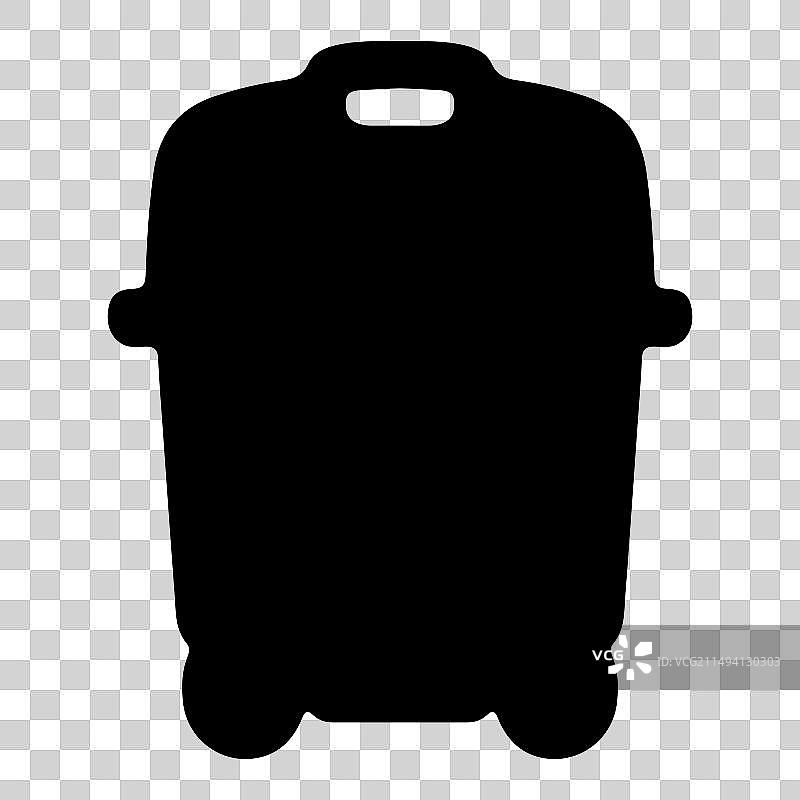 垃圾桶轮廓图标设计图片素材