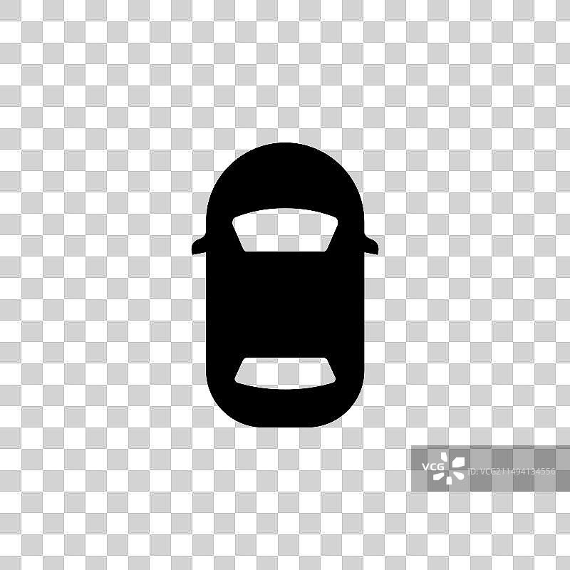 带开启车门的汽车扁平图标图片素材