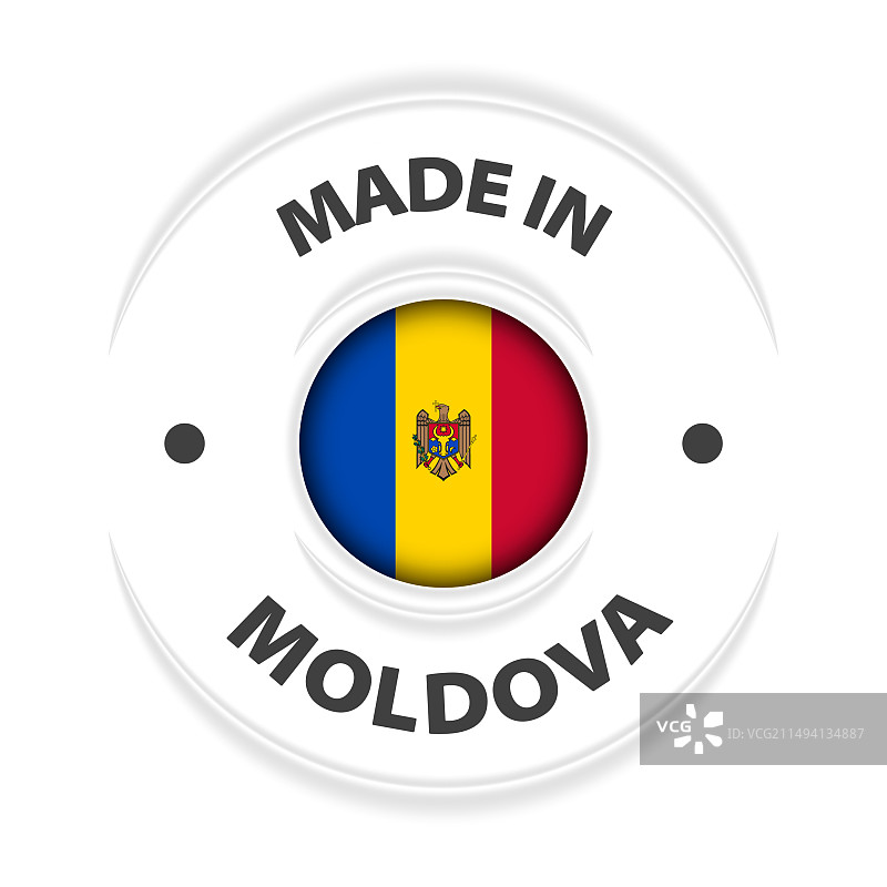 摩尔多瓦制造图案和标签图片素材