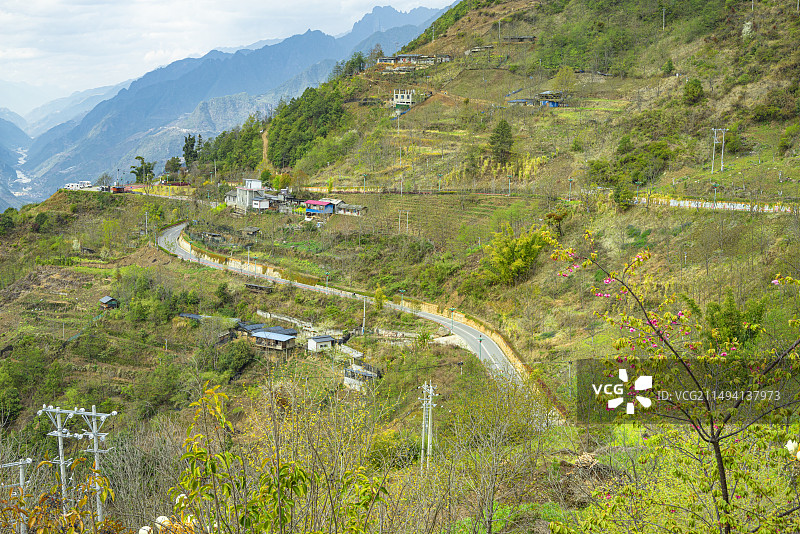 云南怒江知子罗村图片素材