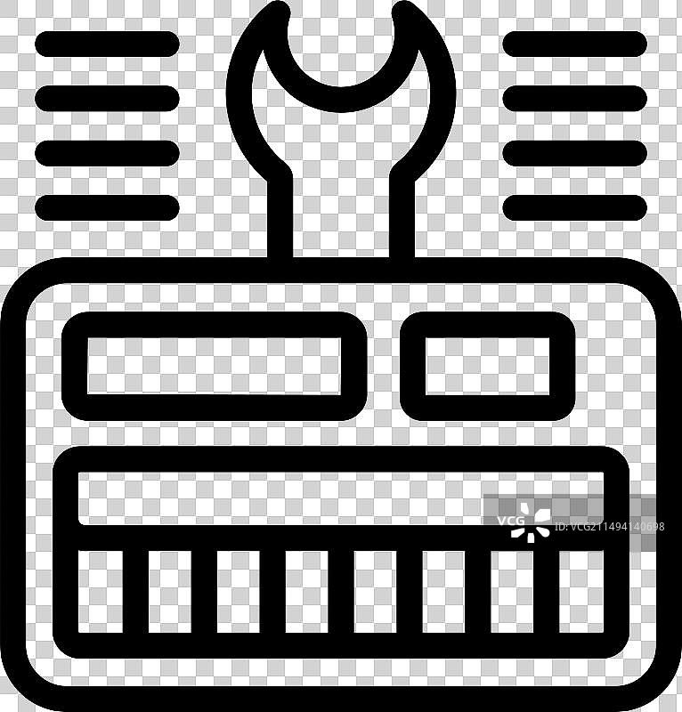 空调维修服务图标轮廓图片素材