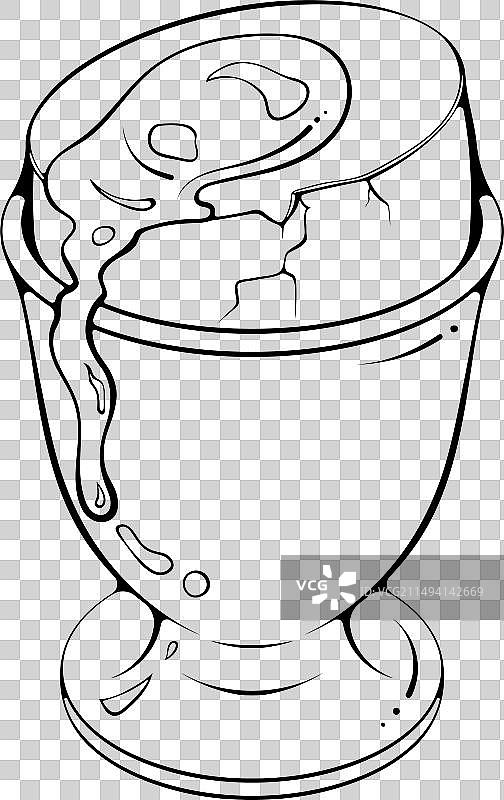 架子上的溏心蛋图片素材