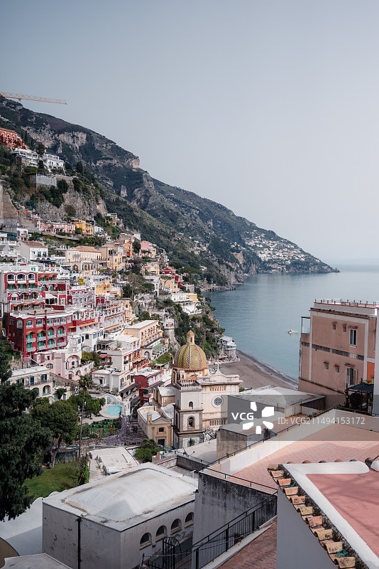 波西塔诺的日夜图片素材