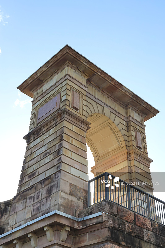 布里斯班维多利亚桥基座遗迹Victoria Bridge Abutment图片素材