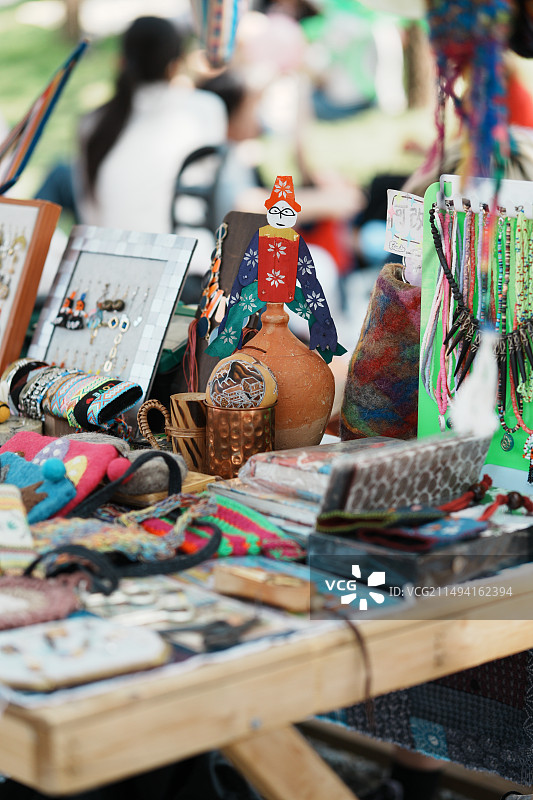 集市的艺术品纪念品图片素材