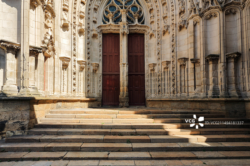 法国南特市圣皮埃尔与圣保罗大教堂图片素材