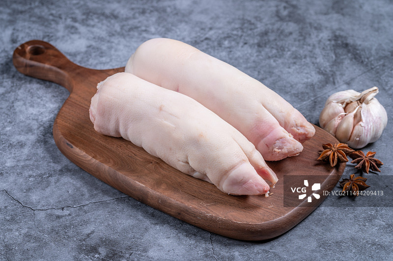 新鲜生猪蹄图片素材