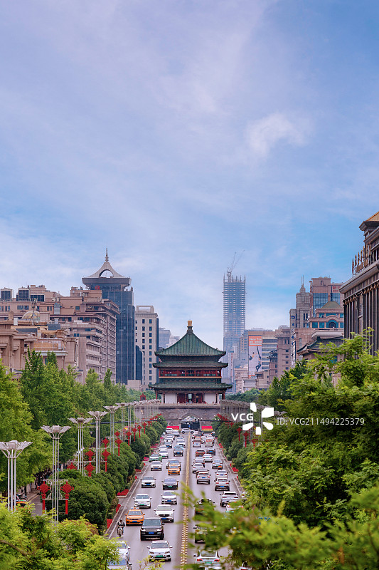 西安钟楼图片素材